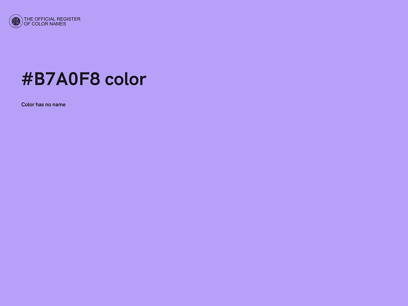 #B7A0F8 color image