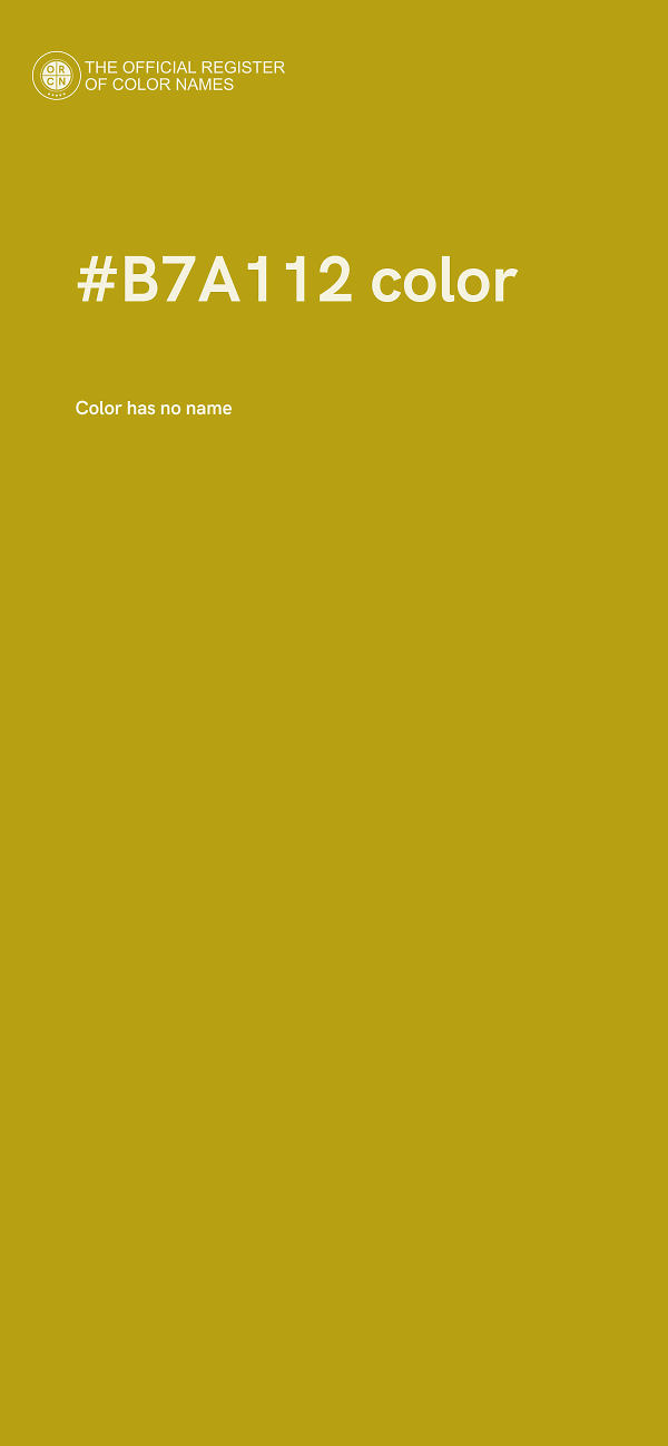 #B7A112 color image