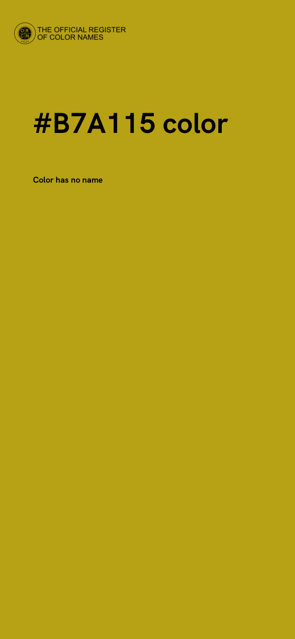 #B7A115 color image