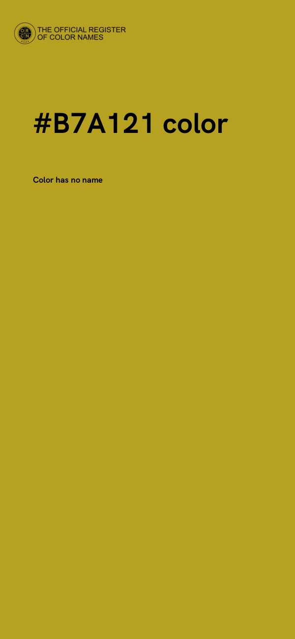 #B7A121 color image