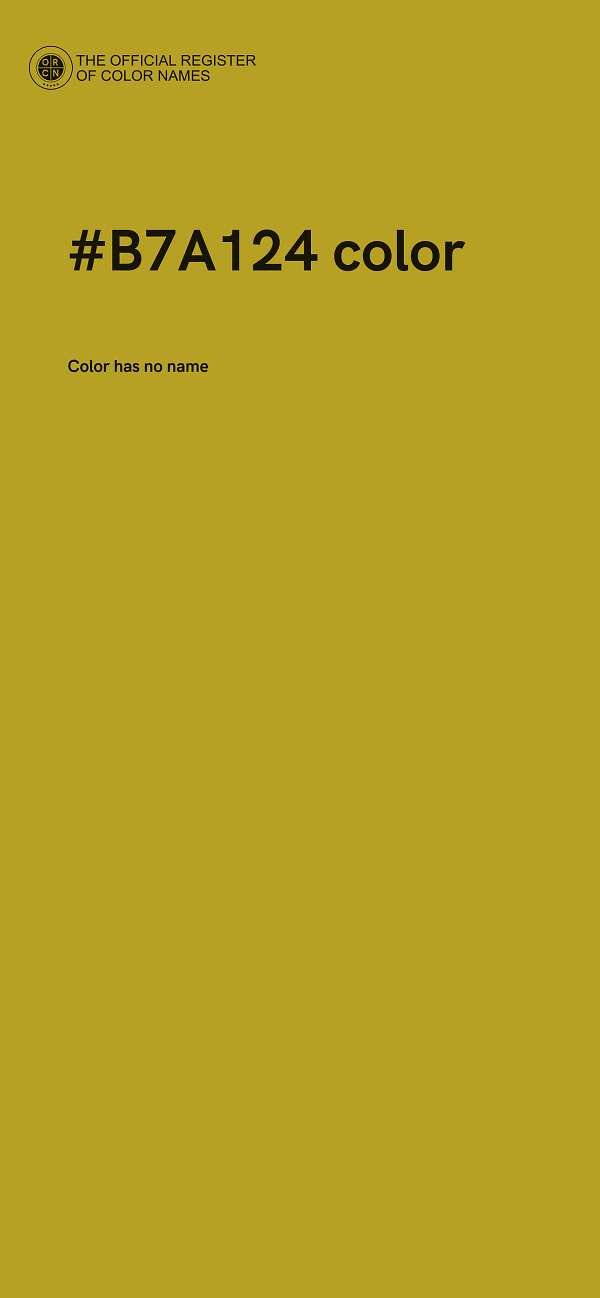 #B7A124 color image