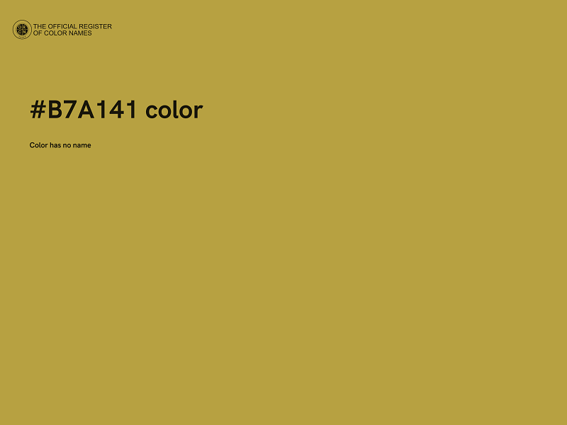 #B7A141 color image