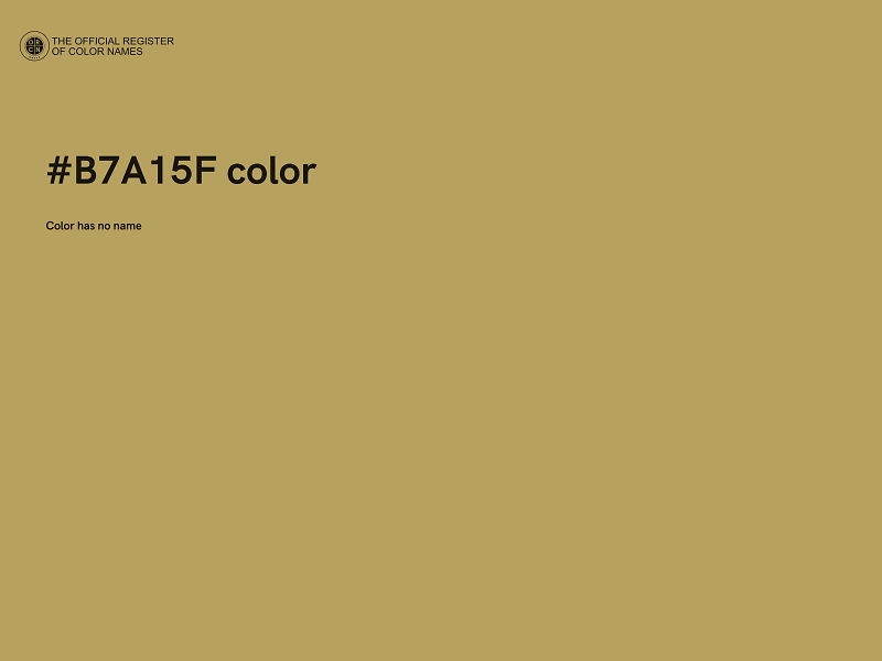 #B7A15F color image