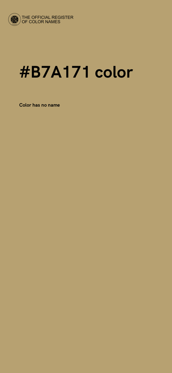#B7A171 color image