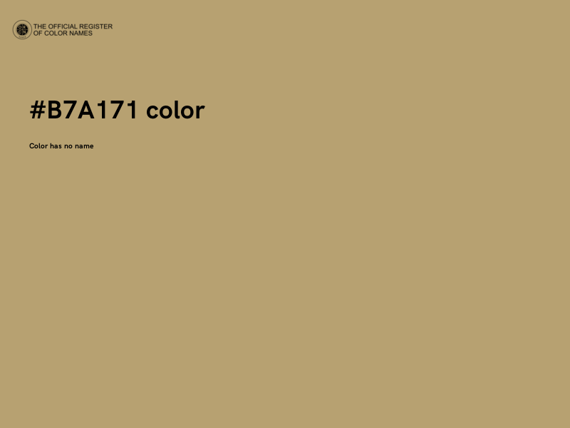 #B7A171 color image