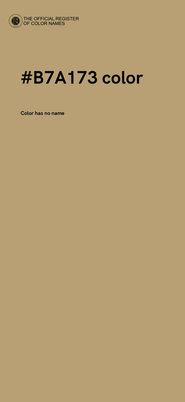 #B7A173 color image