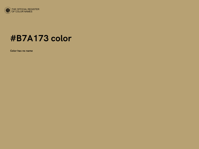 #B7A173 color image