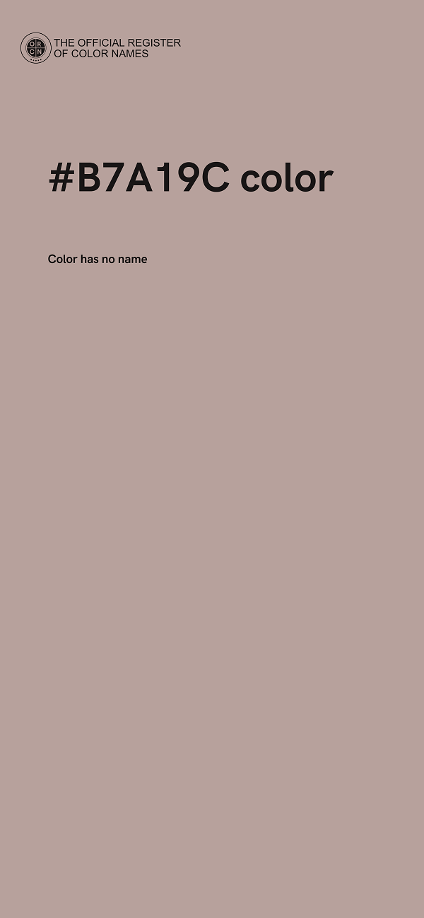 #B7A19C color image