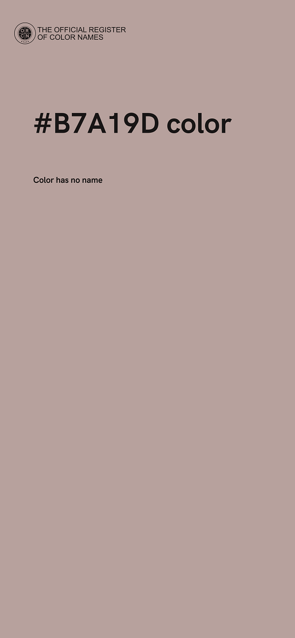 #B7A19D color image
