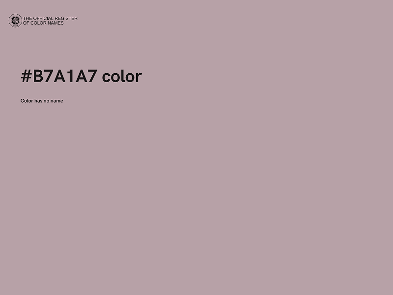 #B7A1A7 color image