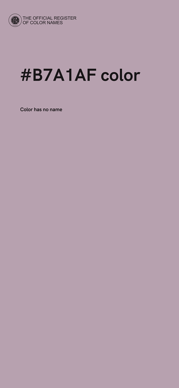 #B7A1AF color image