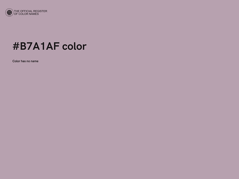 #B7A1AF color image