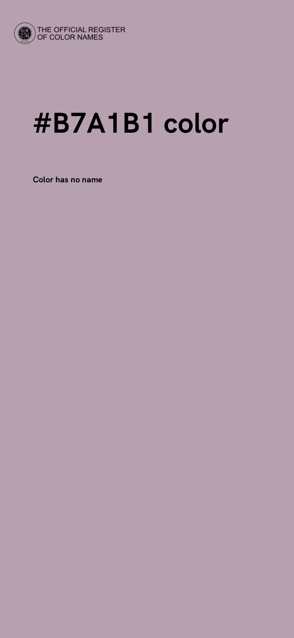 #B7A1B1 color image