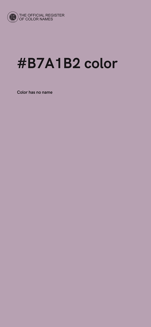 #B7A1B2 color image