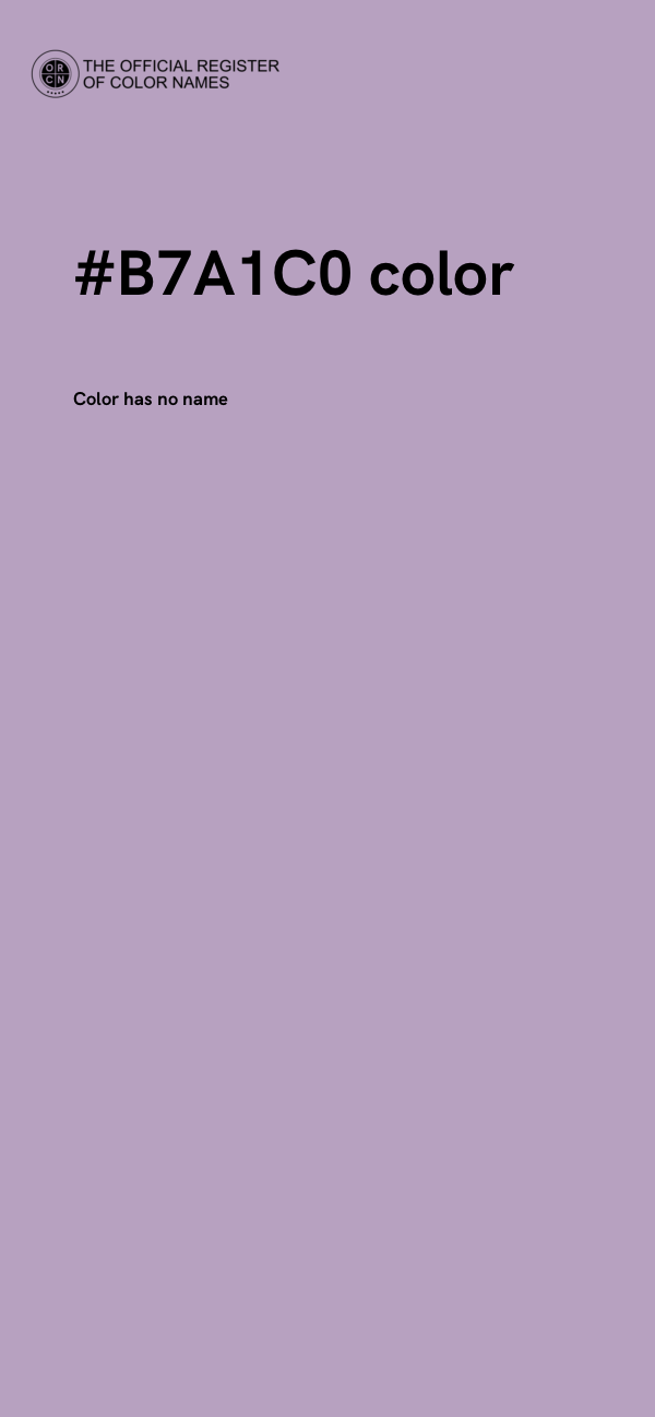 #B7A1C0 color image