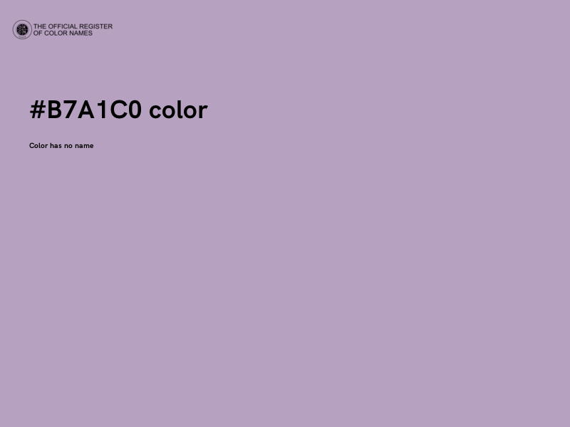 #B7A1C0 color image