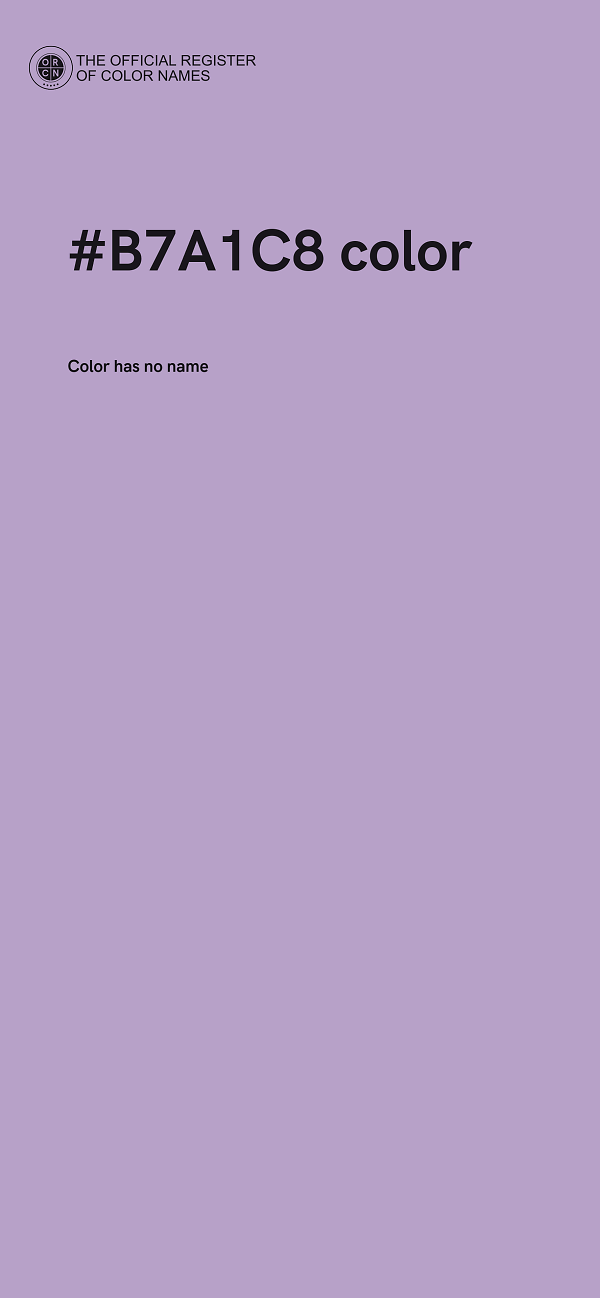 #B7A1C8 color image