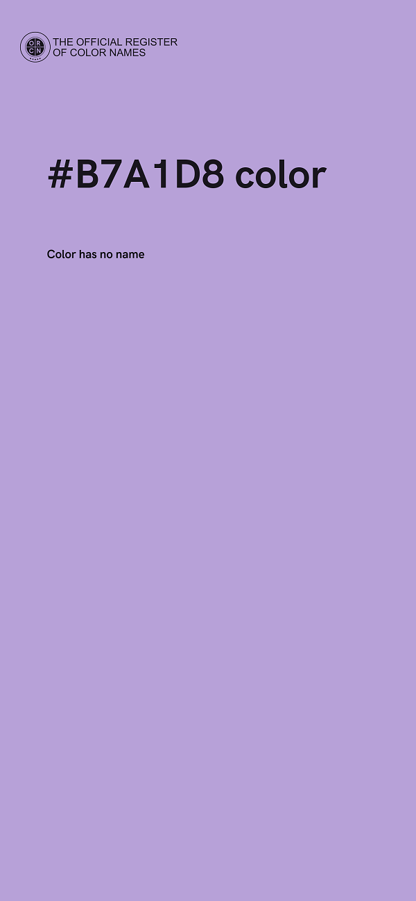 #B7A1D8 color image