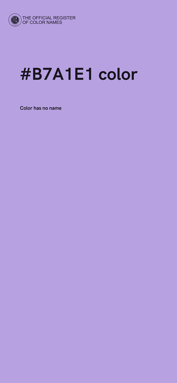 #B7A1E1 color image