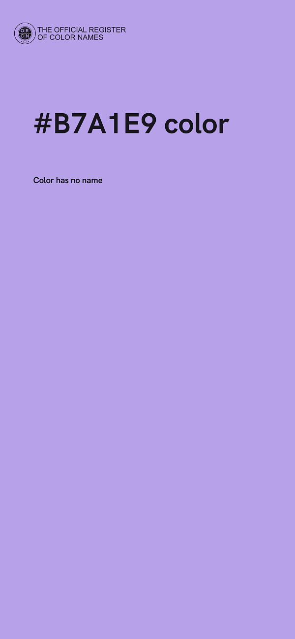 #B7A1E9 color image