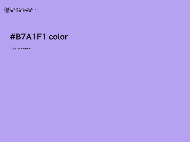 #B7A1F1 color image