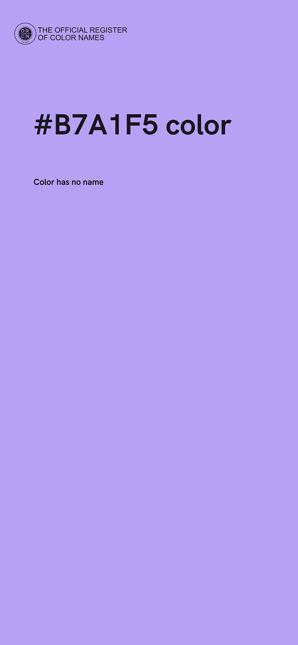 #B7A1F5 color image