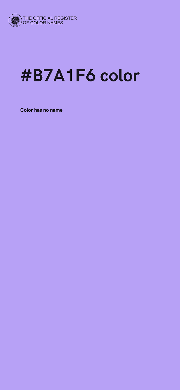 #B7A1F6 color image
