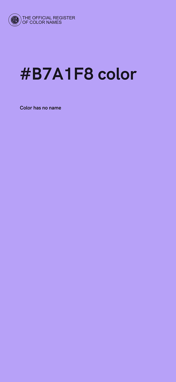 #B7A1F8 color image