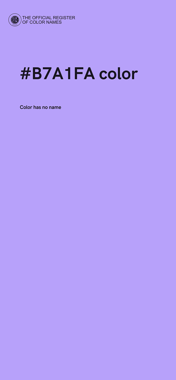 #B7A1FA color image