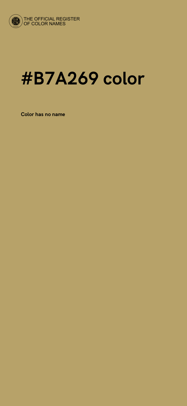 #B7A269 color image