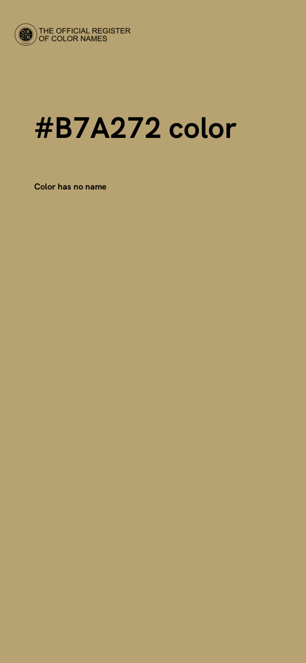 #B7A272 color image