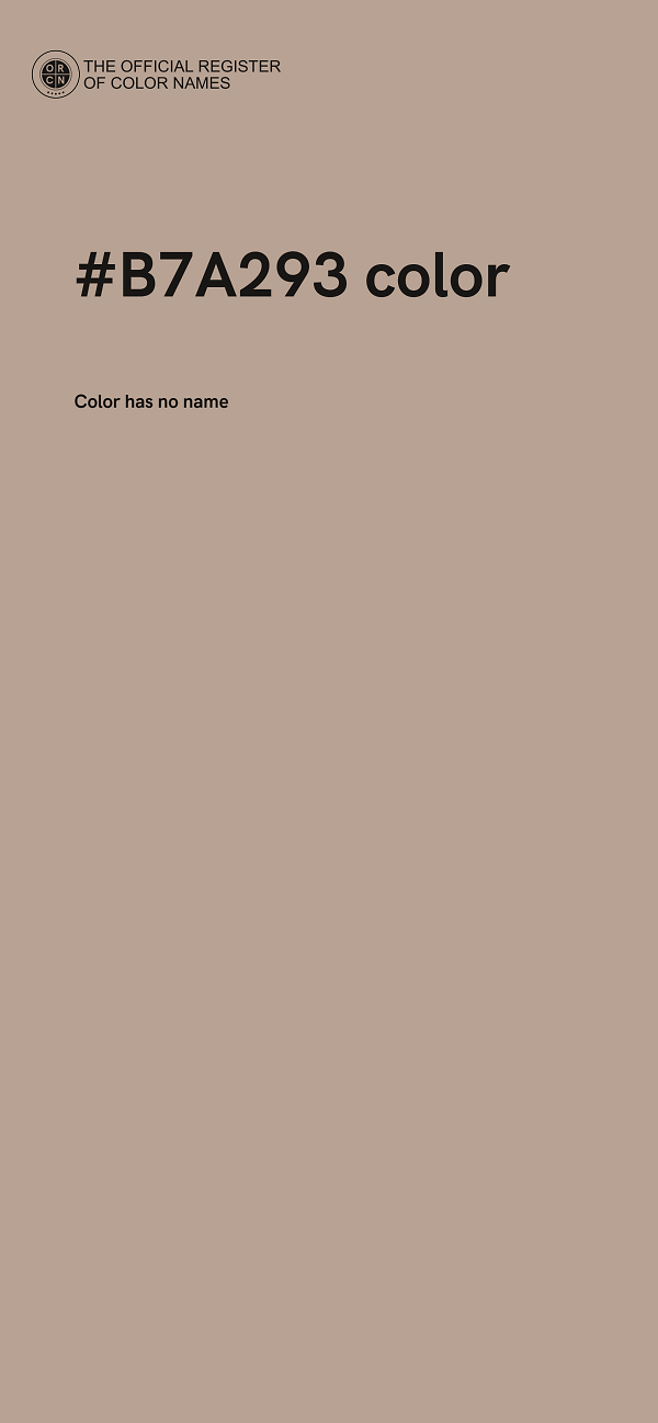 #B7A293 color image