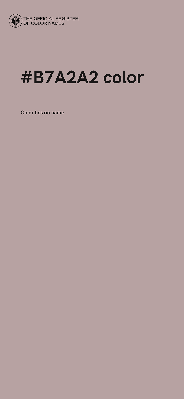 #B7A2A2 color image