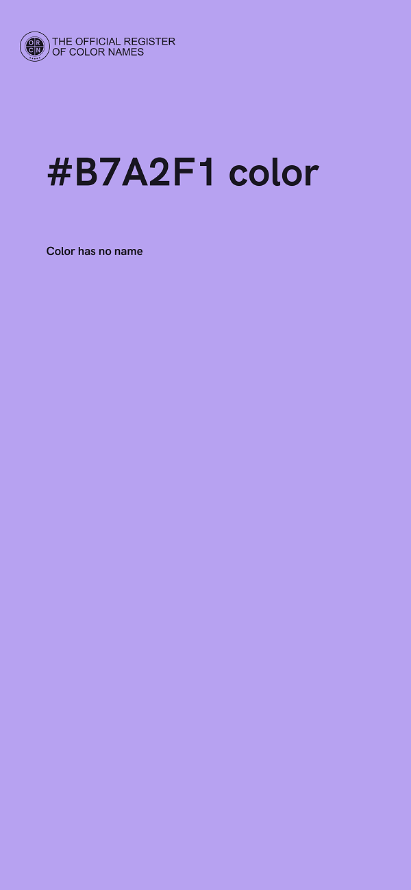 #B7A2F1 color image