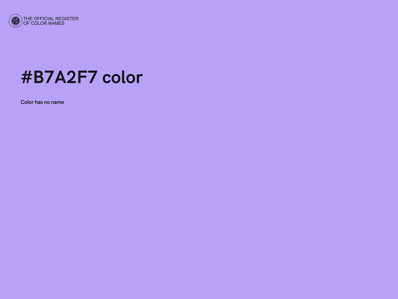 #B7A2F7 color image