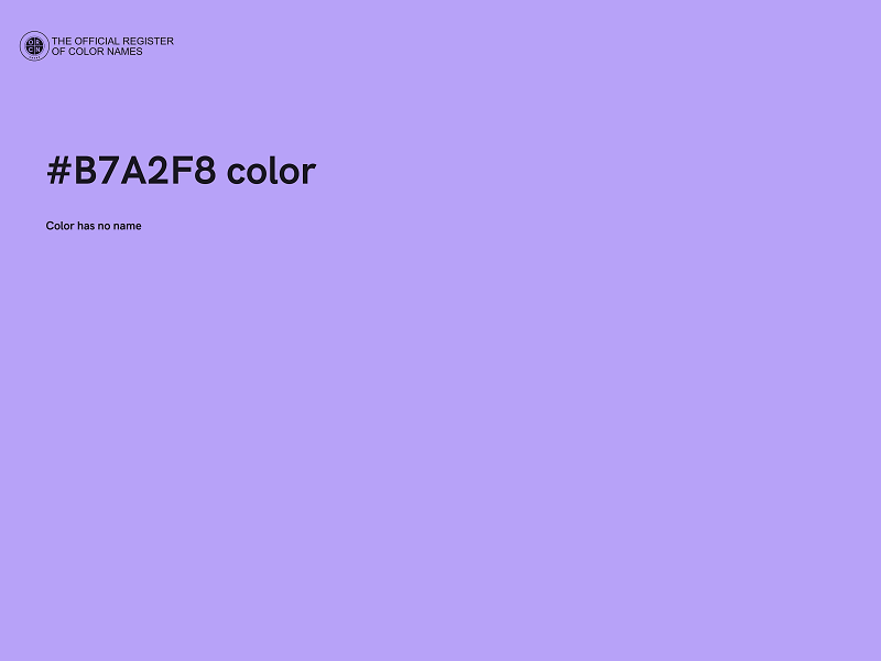 #B7A2F8 color image