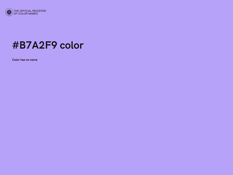 #B7A2F9 color image