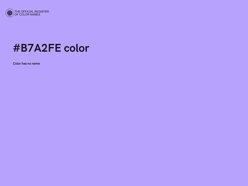 #B7A2FE color image