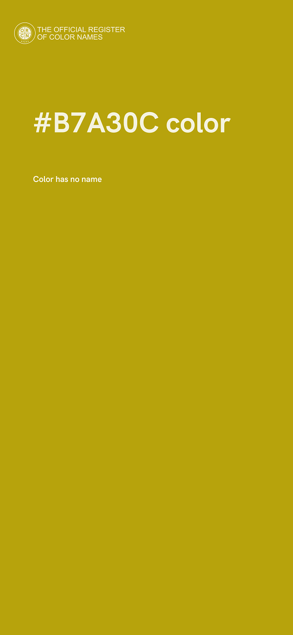 #B7A30C color image