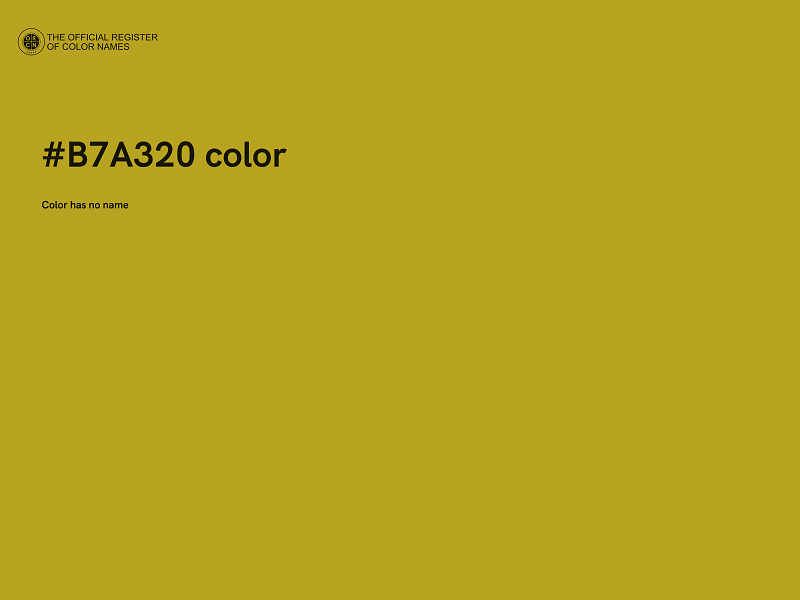 #B7A320 color image