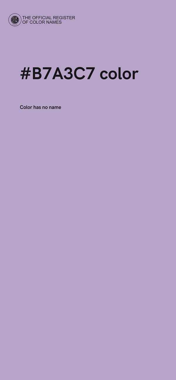 #B7A3C7 color image