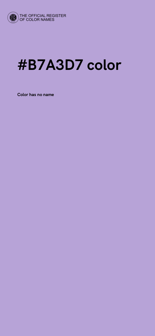 #B7A3D7 color image