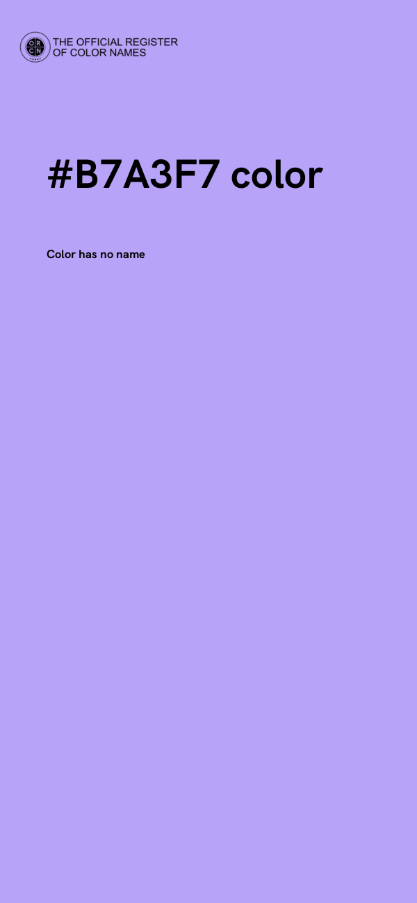 #B7A3F7 color image