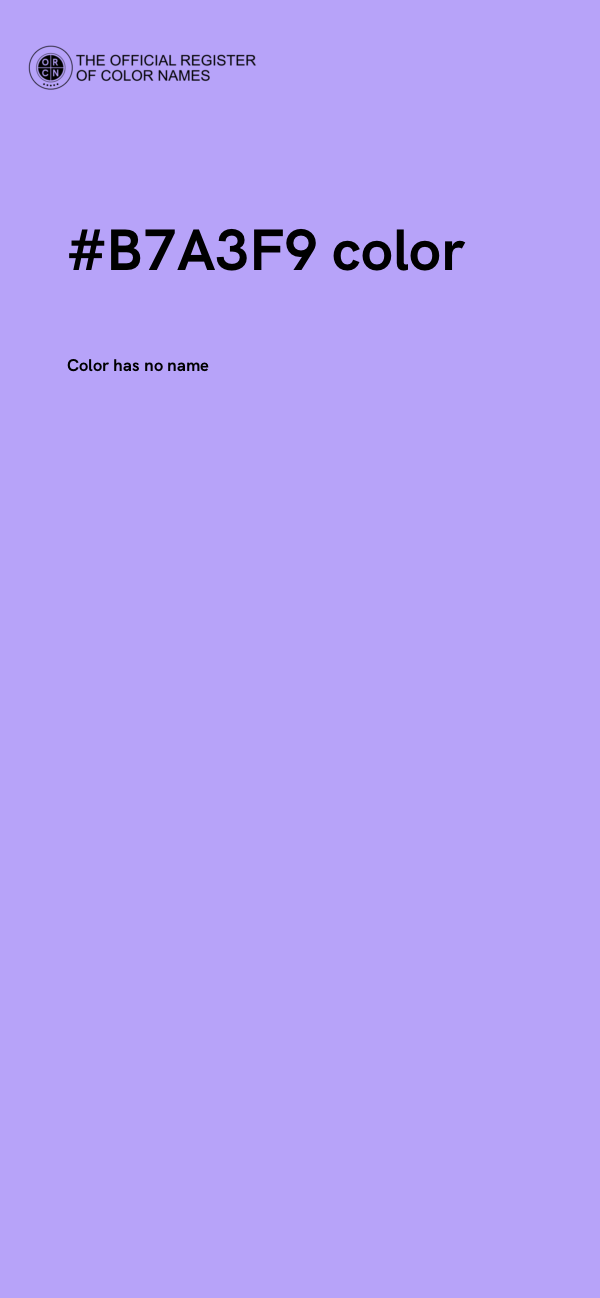 #B7A3F9 color image