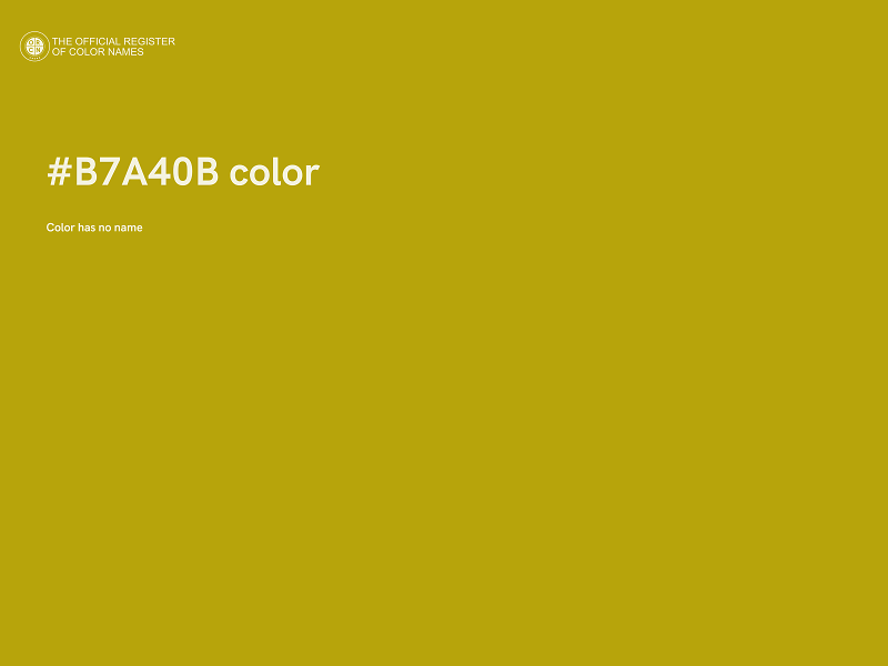 #B7A40B color image