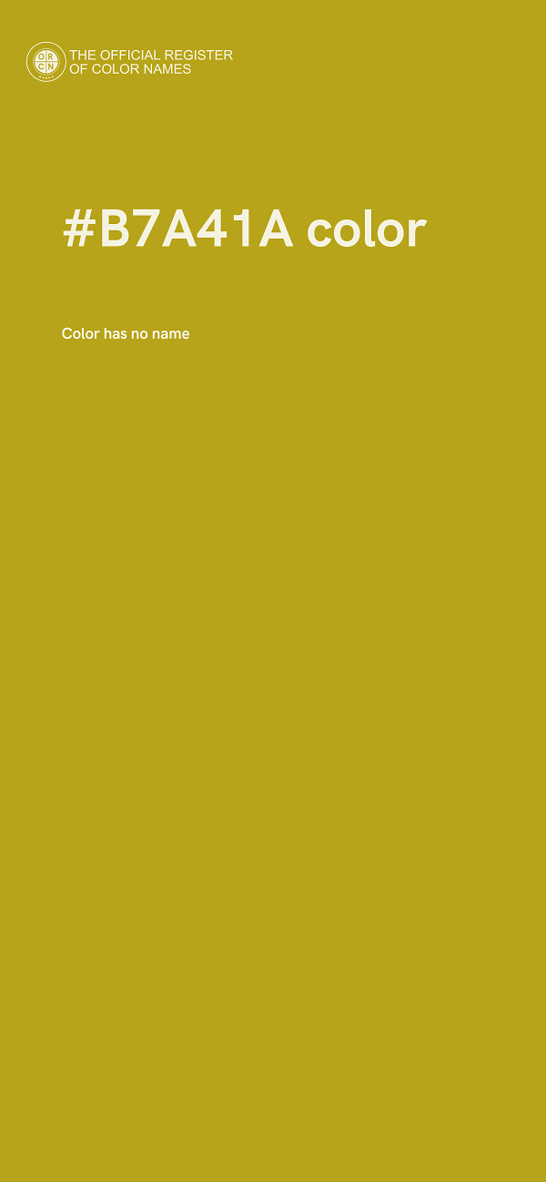 #B7A41A color image
