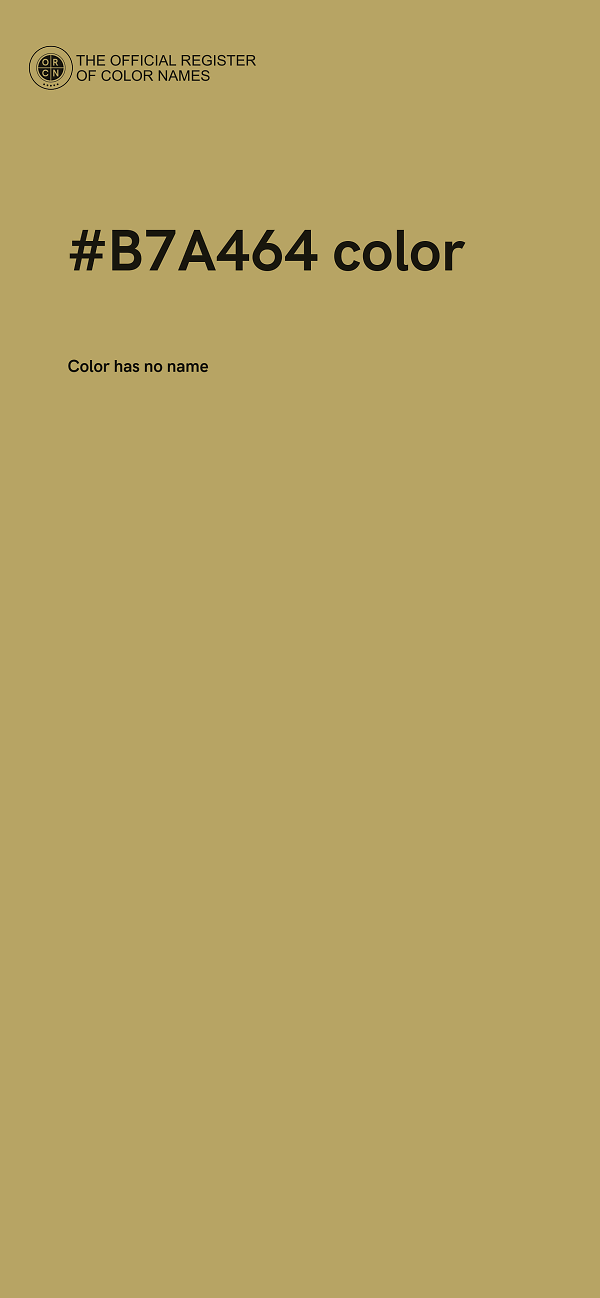 #B7A464 color image