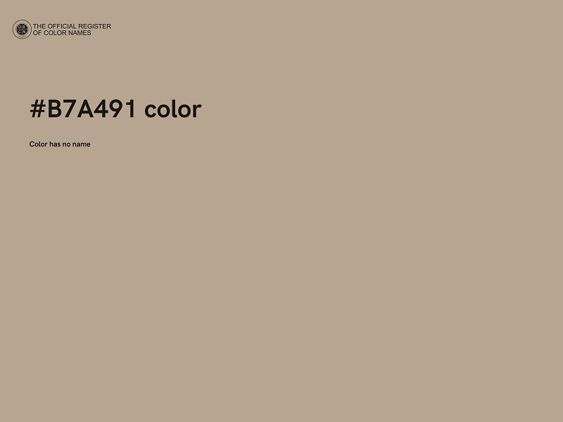 #B7A491 color image