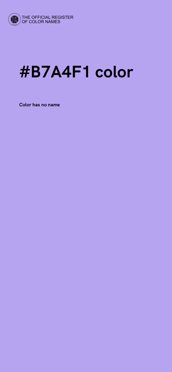 #B7A4F1 color image