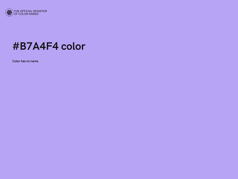 #B7A4F4 color image